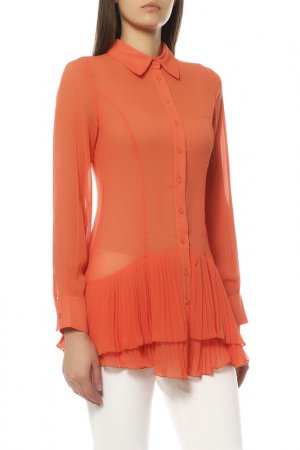 Блуза EXETERA. Цвет: оранжевый