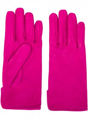 Однотонные перчатки MSGM. Цвет: розовый