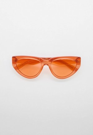 Очки солнцезащитные Karl Lagerfeld. Цвет: оранжевый