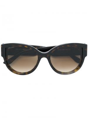 Солнцезащитные очки Pollie Jimmy Choo Eyewear. Цвет: коричневый