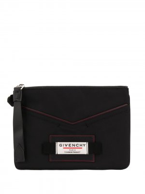 Маленький клатч на молнии Givenchy. Цвет: черный