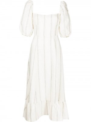 Платье миди Belgium Reformation. Цвет: белый