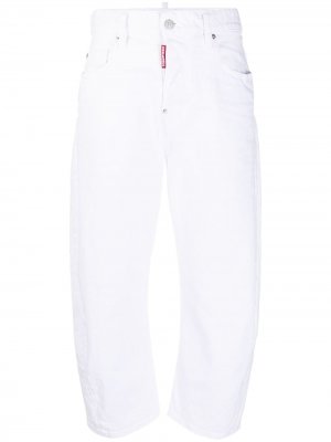 Укороченные джинсы Dsquared2. Цвет: белый