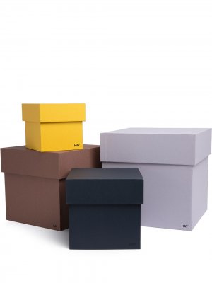 Комплект коробок разного цвета Hay. Цвет: серый