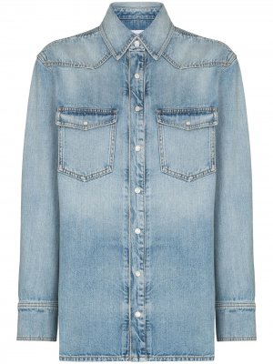 Джинсовая рубашка с накладными карманами Givenchy. Цвет: синий