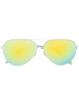 Солнцезащитные очки VBS90 C06 Victoria Beckham. Цвет: белый