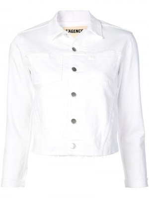 LAgence классическая джинсовая куртка L'Agence. Цвет: белый