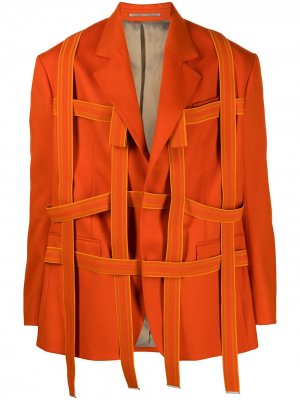 Пиджак оверсайз Walter Van Beirendonck Pre-Owned. Цвет: оранжевый