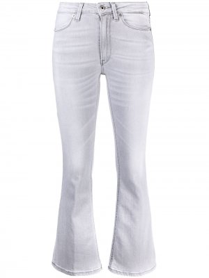 Расклешенные укороченные джинсы Dondup. Цвет: серый
