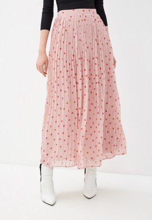 Юбка Vila. Цвет: розовый