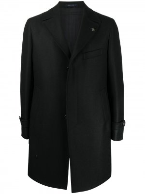 Однобортное пальто Thomas Tagliatore. Цвет: синий