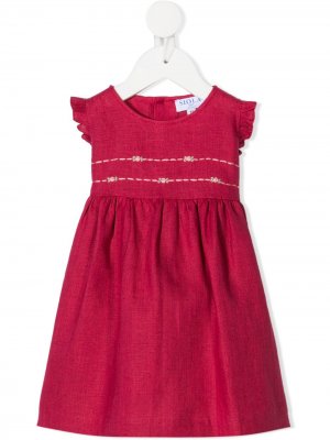 Платье с цветочной вышивкой Siola. Цвет: розовый