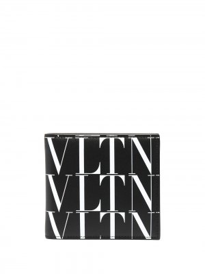 Бумажник с принтом VLTN Times Valentino Garavani. Цвет: черный