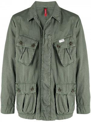 Куртка с карманами Fay. Цвет: зеленый