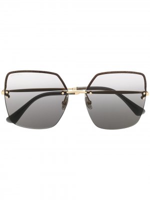 Солнцезащитные очки Tavi/S в массивной квадратной оправе Jimmy Choo Eyewear. Цвет: золотистый