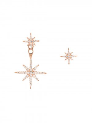 Серьги-гвоздики в форме звезд APM Monaco. Цвет: розовый