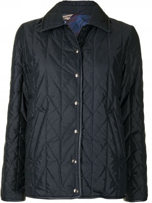 Двусторонняя стеганая куртка Salvatore Ferragamo. Цвет: синий