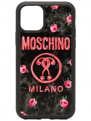 Чехол для iPhone 11 Pro с логотипом Moschino. Цвет: черный