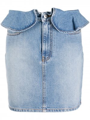 Декорированная джинсовая юбка MSGM. Цвет: синий