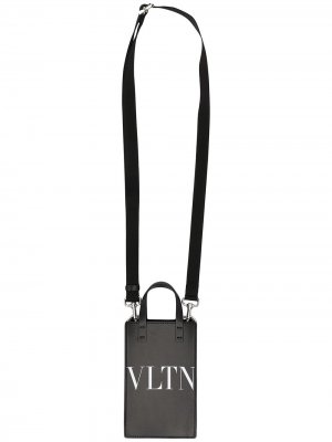 Чехол для телефона с логотипом VLTN Valentino Garavani. Цвет: черный