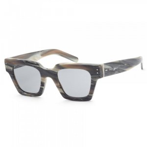 Мужские солнцезащитные очки  48 мм серые с роговым принтом Dolce & Gabbana