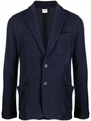 Однобортный пиджак Aspesi. Цвет: синий