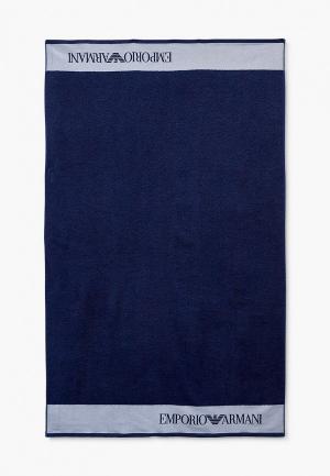Полотенце Emporio Armani. Цвет: синий