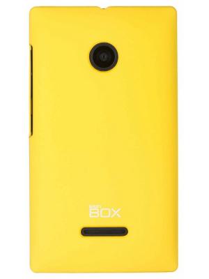 Накладка для Microsoft Lumia 435 skinBOX. Цвет: желтый