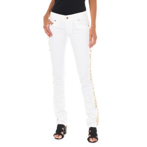 Длинные джинсовые брюки с узким краем 10DBF0047-B016 женщина MET