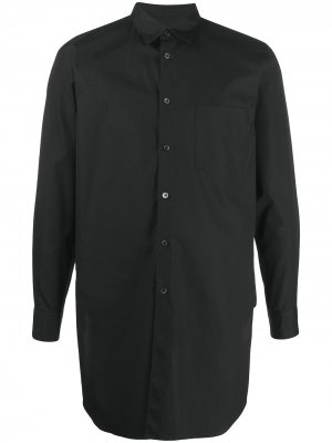 Однотонная рубашка с длинными рукавами Comme Des Garçons Homme Plus. Цвет: черный