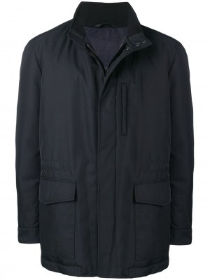Concealed front jacket Brioni. Цвет: синий