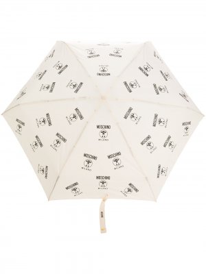 Зонт Double Question Mark umbrella Moschino. Цвет: нейтральные цвета