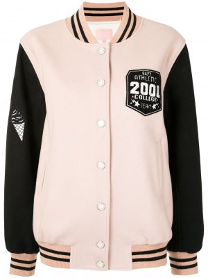 Университетская куртка в стиле колор-блок BAPY BY *A BATHING APE®. Цвет: розовый