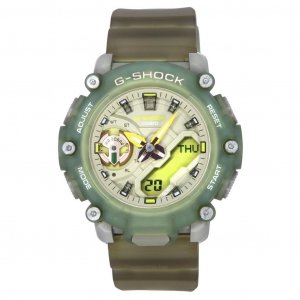 Аналоговые цифровые кварцевые часы  G-Shock с полупрозрачным полимерным ремешком GMA-S2200PE-3A 200M Женские Casio