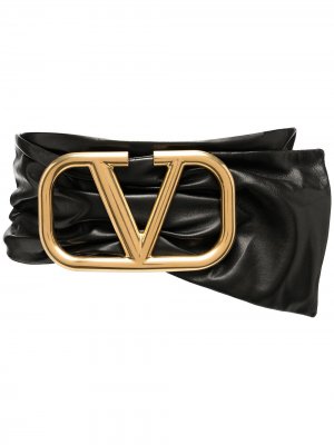 Ремень с логотипом VLogo Valentino Garavani. Цвет: черный