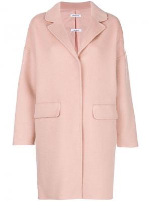 Укороченное пальто свободного кроя P.A.R.O.S.H.. Цвет: розовый