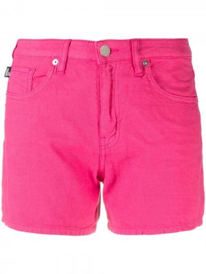 Джинсовые шорты мини Love Moschino. Цвет: розовый