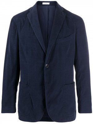 Вельветовый пиджак K-Jacket узкого кроя Boglioli. Цвет: синий