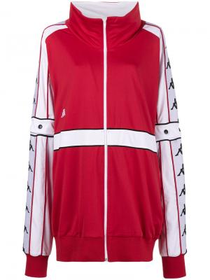 Свободная спортивная куртка с боковыми ремешками Faith Connexion. Цвет: красный