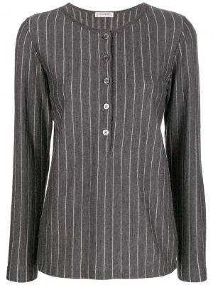Блузка в тонкую полоску Yves Saint Laurent Pre-Owned. Цвет: серый