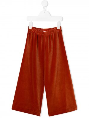 Трикотажные брюки широкого кроя Il Gufo. Цвет: оранжевый