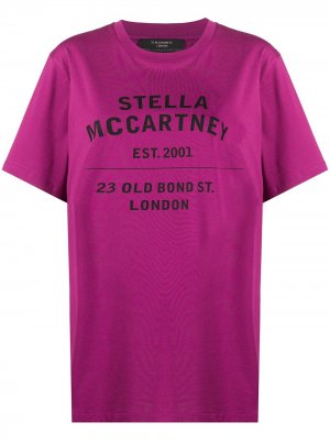 Футболка с логотипом Stella McCartney. Цвет: розовый