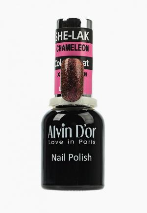 Лак для ногтей Alvin Dor D'or. Цвет: коричневый