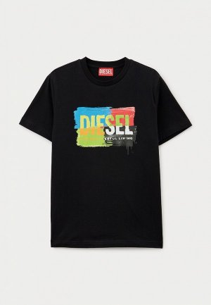 Футболка Diesel. Цвет: черный