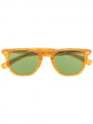 Солнцезащитные очки Brooks в квадратной оправе Garrett Leight. Цвет: коричневый