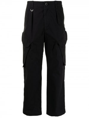 Укороченные брюки карго SOPHNET.. Цвет: черный