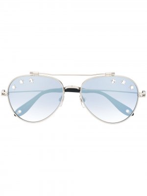 Солнцезащитные очки GV7057/N с заклепками Givenchy Eyewear. Цвет: черный