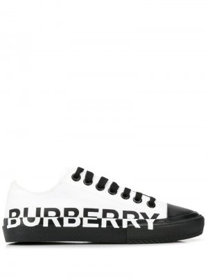 Кеды с логотипом Burberry. Цвет: белый