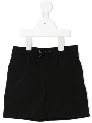 Плавки-шорты с нашивкой-логотипом Dolce & Gabbana Kids. Цвет: черный