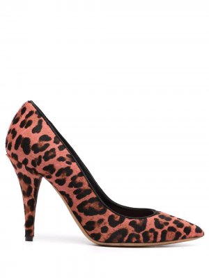 Туфли pre-owned с леопардовым принтом Christian Dior. Цвет: розовый